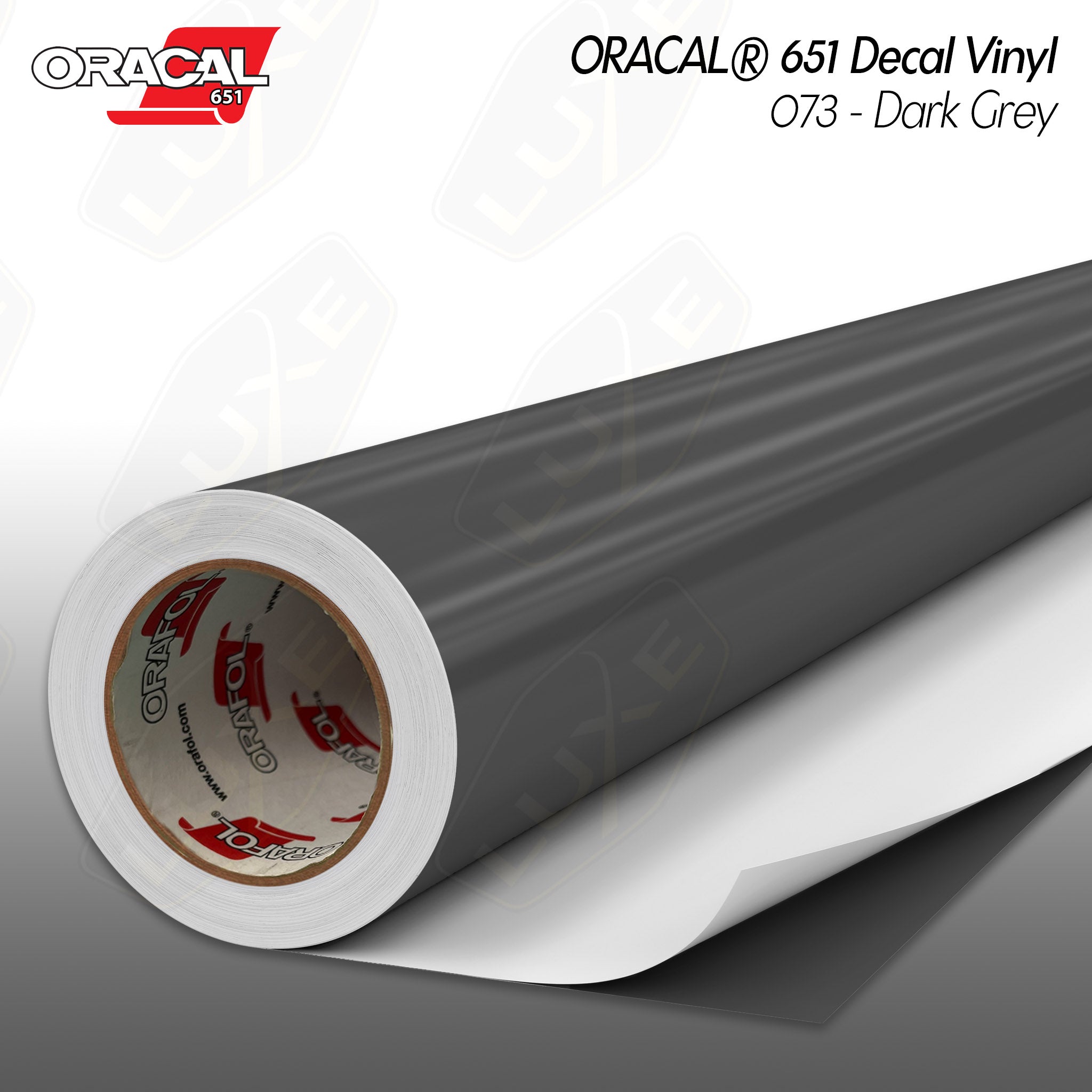 Oracle 651 Glossy Permanent Vinyl Rolls 12 X 6 Ft Silver Grey Permanent  Adhesive