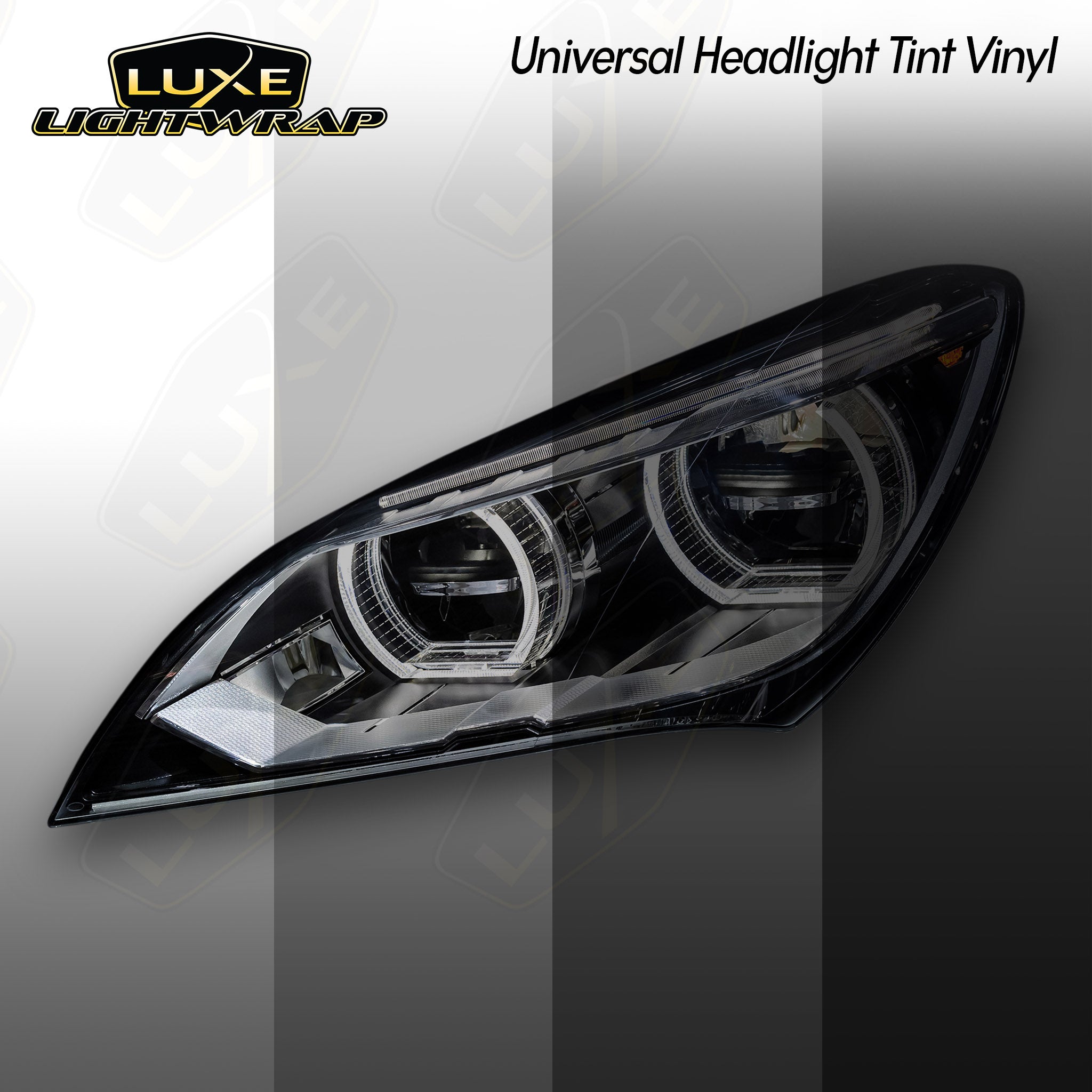 Universal Vinyl Car Light Tint Film for Headlight, Fog Light, Tail