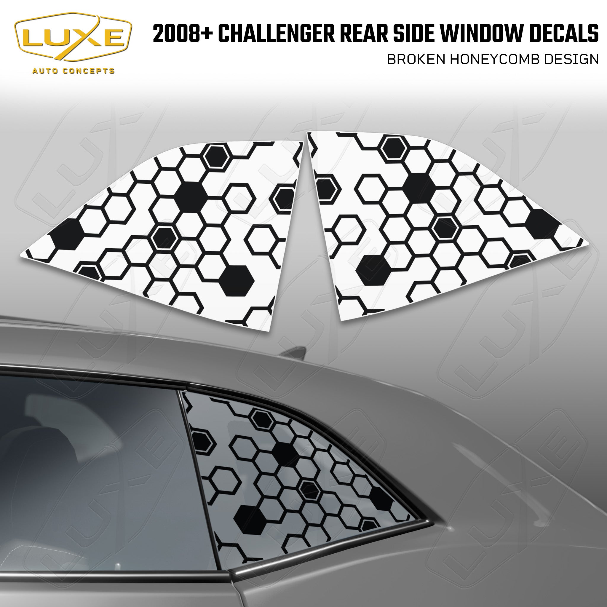 Car Honeycomb Print Car Decal