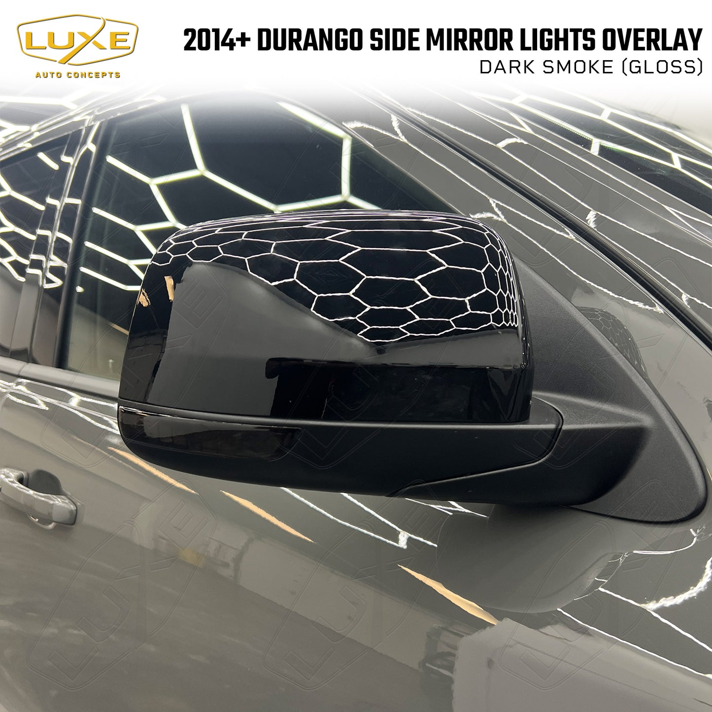 2011+ Durango Side Mirror Light Overlays