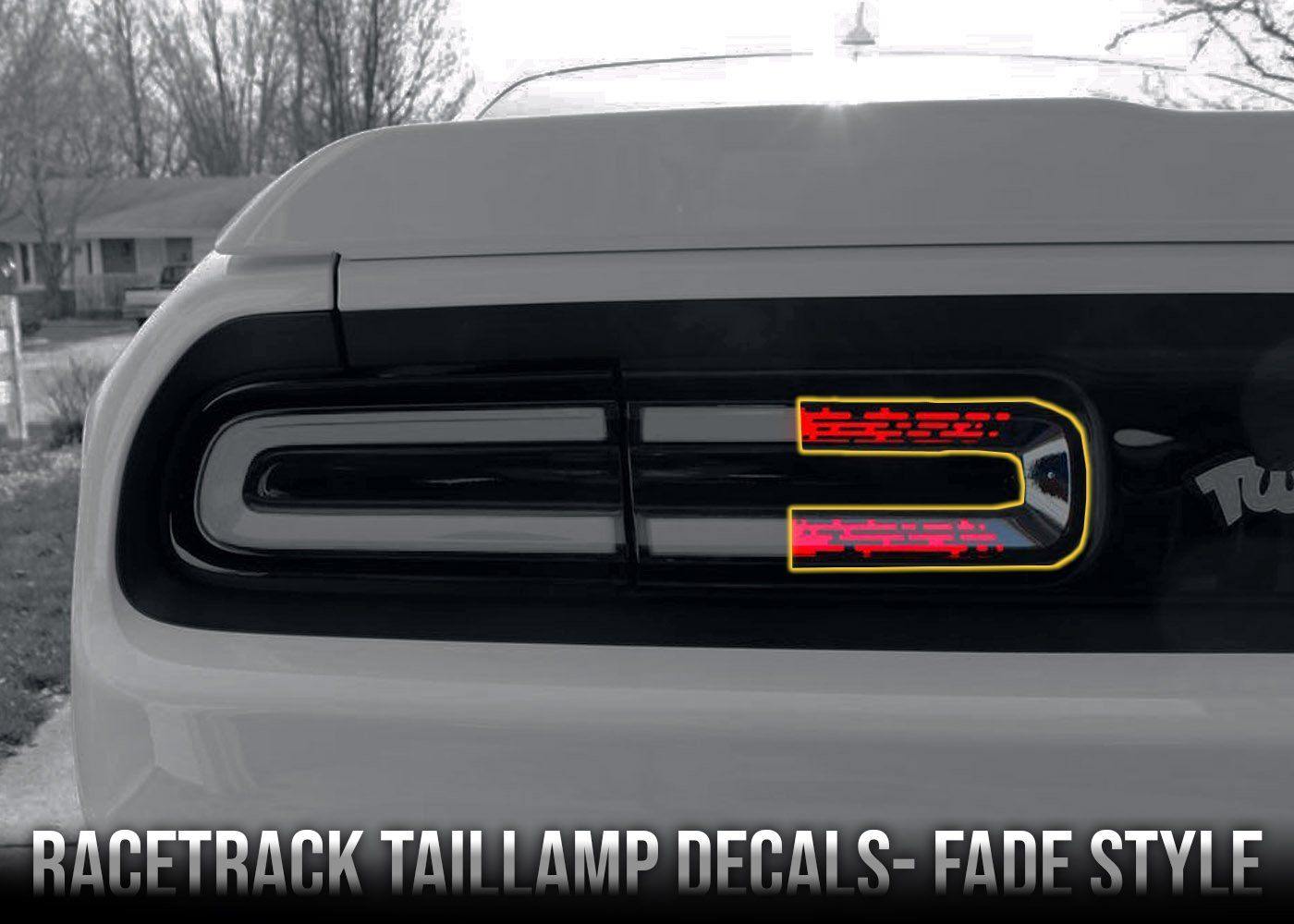 2015+ Challenger Racetrack Taillamp Decals - Inner - Luxe Auto Concepts