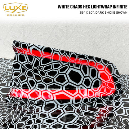 White Chaos Hex Taillight Tint - LightWrap Infinite Print