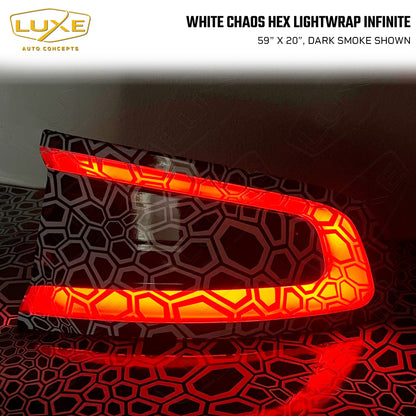 White Chaos Hex Taillight Tint - LightWrap Infinite Print