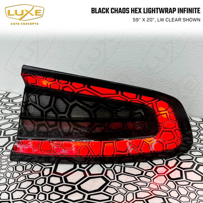 Black Chaos Hex Taillight Tint - LightWrap Infinite Print