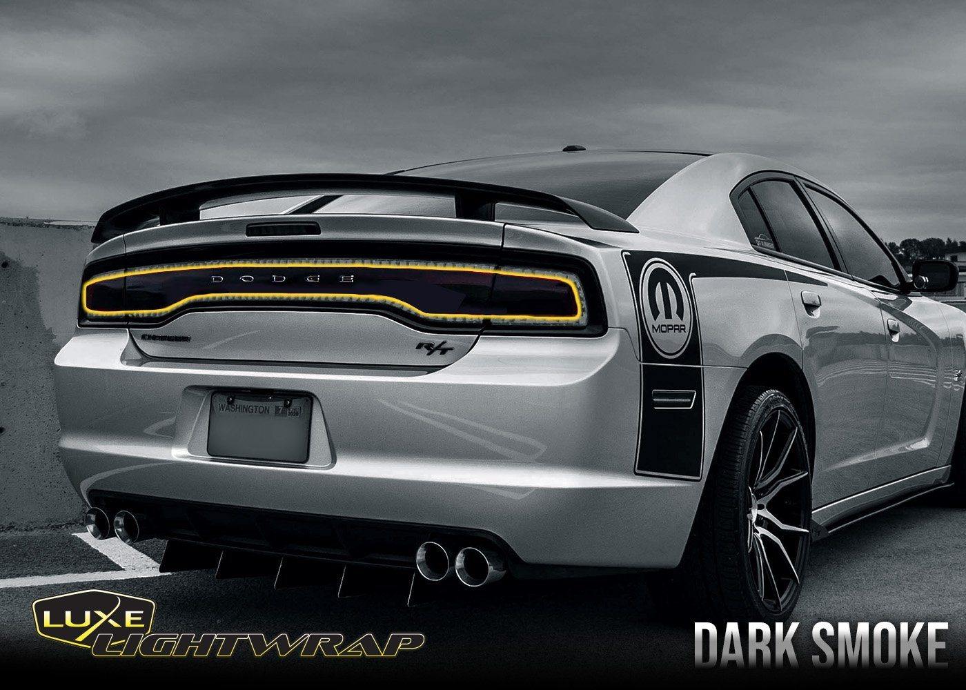 2011-14 Charger Tail Light Tint Kit - Type 1 (Center Overlay) - Luxe Auto Concepts