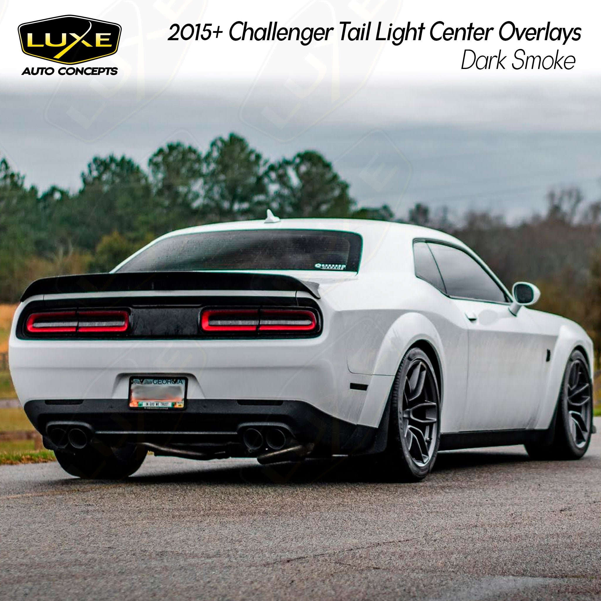 2015+ Challenger Tail Light Tint Kit - Center Overlays — Luxe Auto