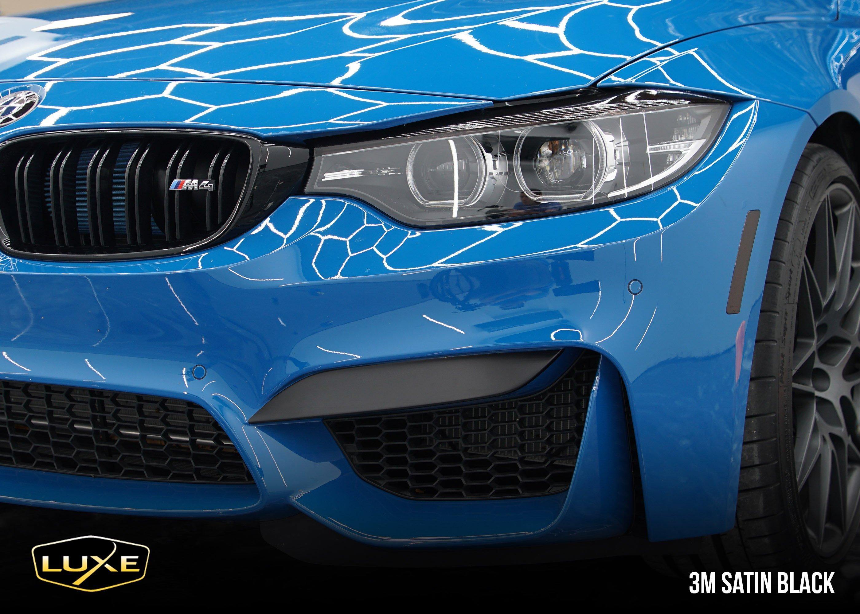 2014-2020 BMW M4 Front Bumper Upper Splitter Decals - Luxe Auto Concepts