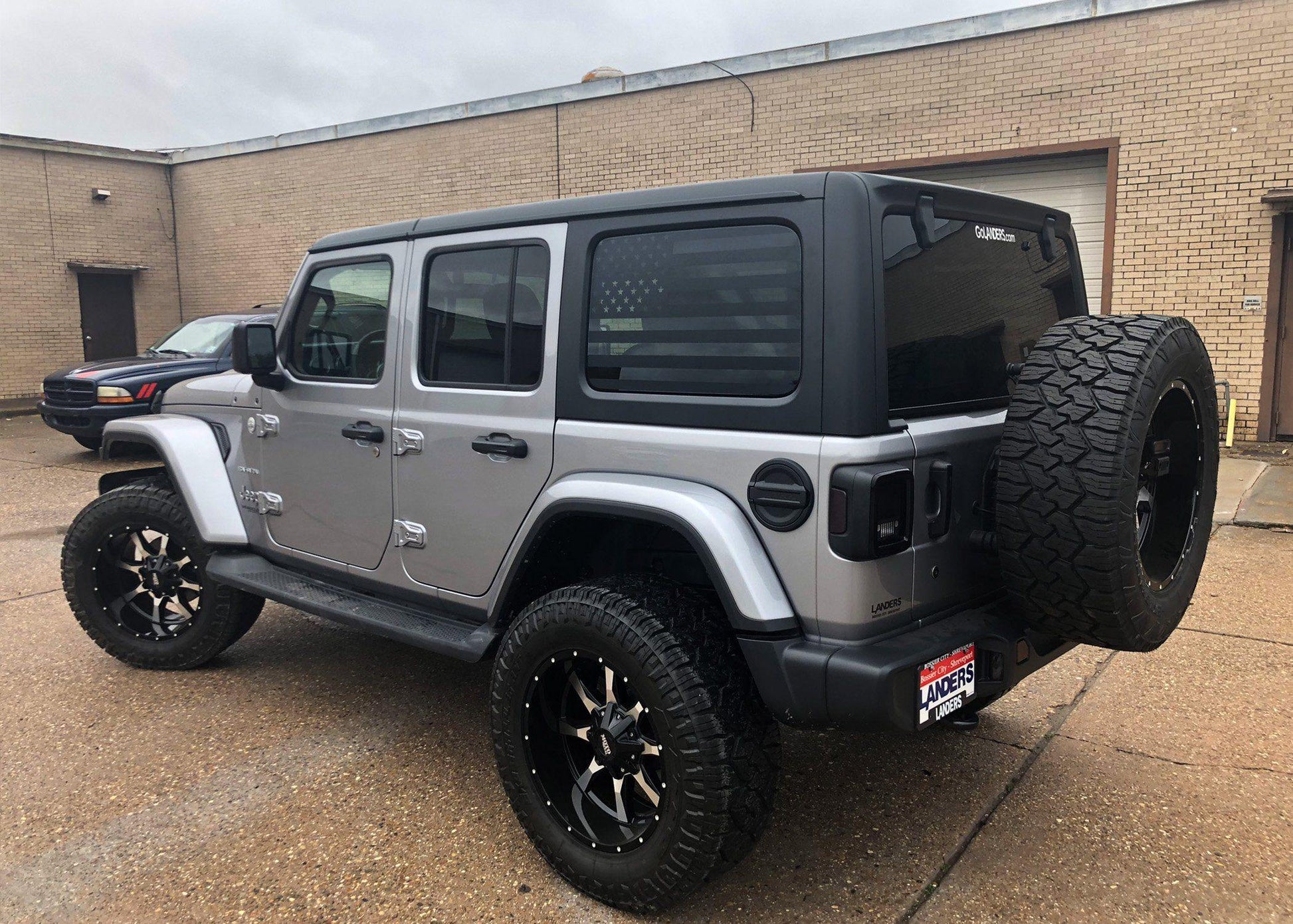 2018+ Jeep Wrangler Rear Side Window Flag Decal - Luxe Auto Concepts