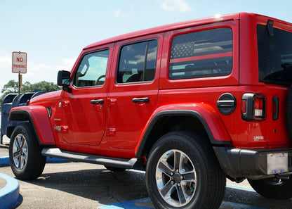 2018+ Jeep Wrangler Rear Side Window Flag Decal - Luxe Auto Concepts