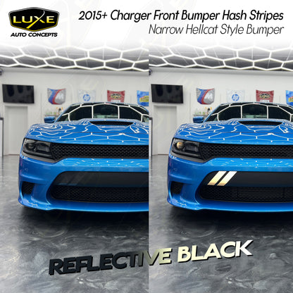 2015+ Charger Front Bumper Hash Stripes