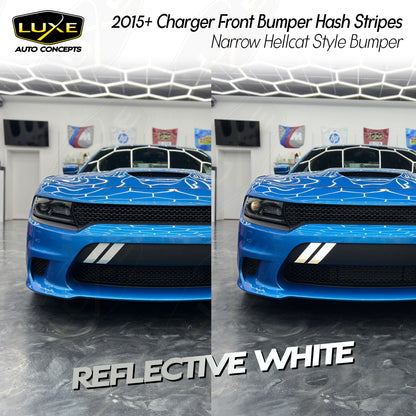 2015+ Charger Front Bumper Hash Stripes