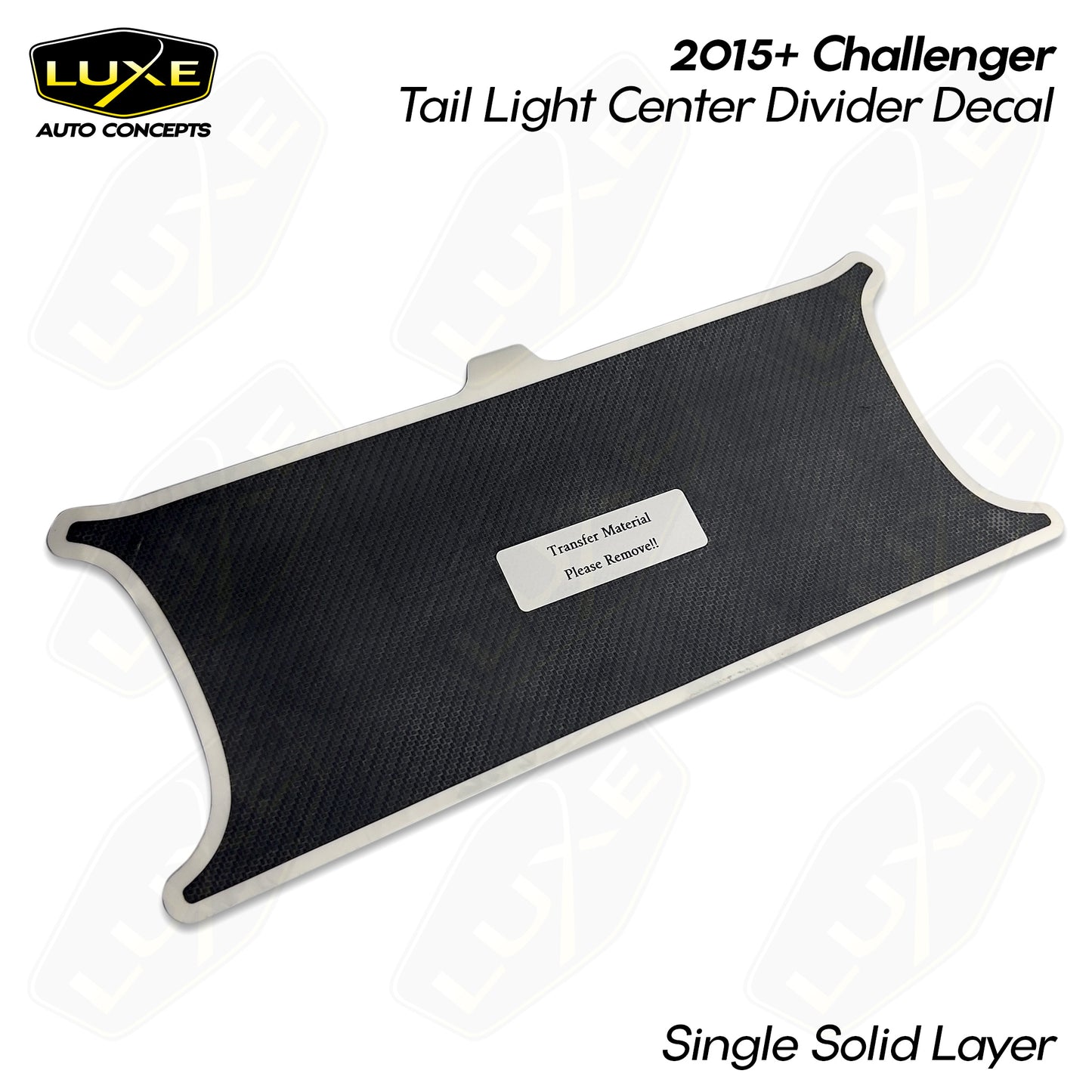 2015+ Challenger Taillight Divider Decal - Single Solid Layer Kit