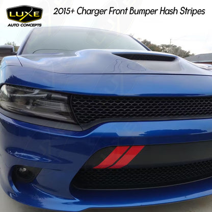 2015+ Charger Front Bumper Hash Stripes