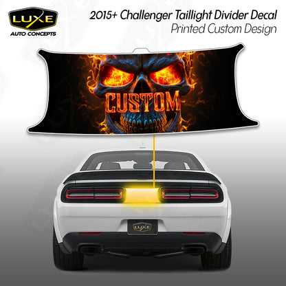 Challenger Taillight Divider Decal - Printed - Custom Design