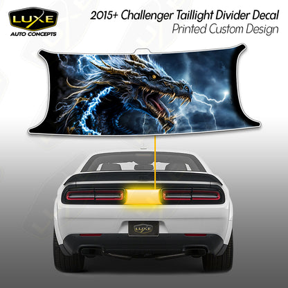 Challenger Taillight Divider Decal - Printed - Custom Design