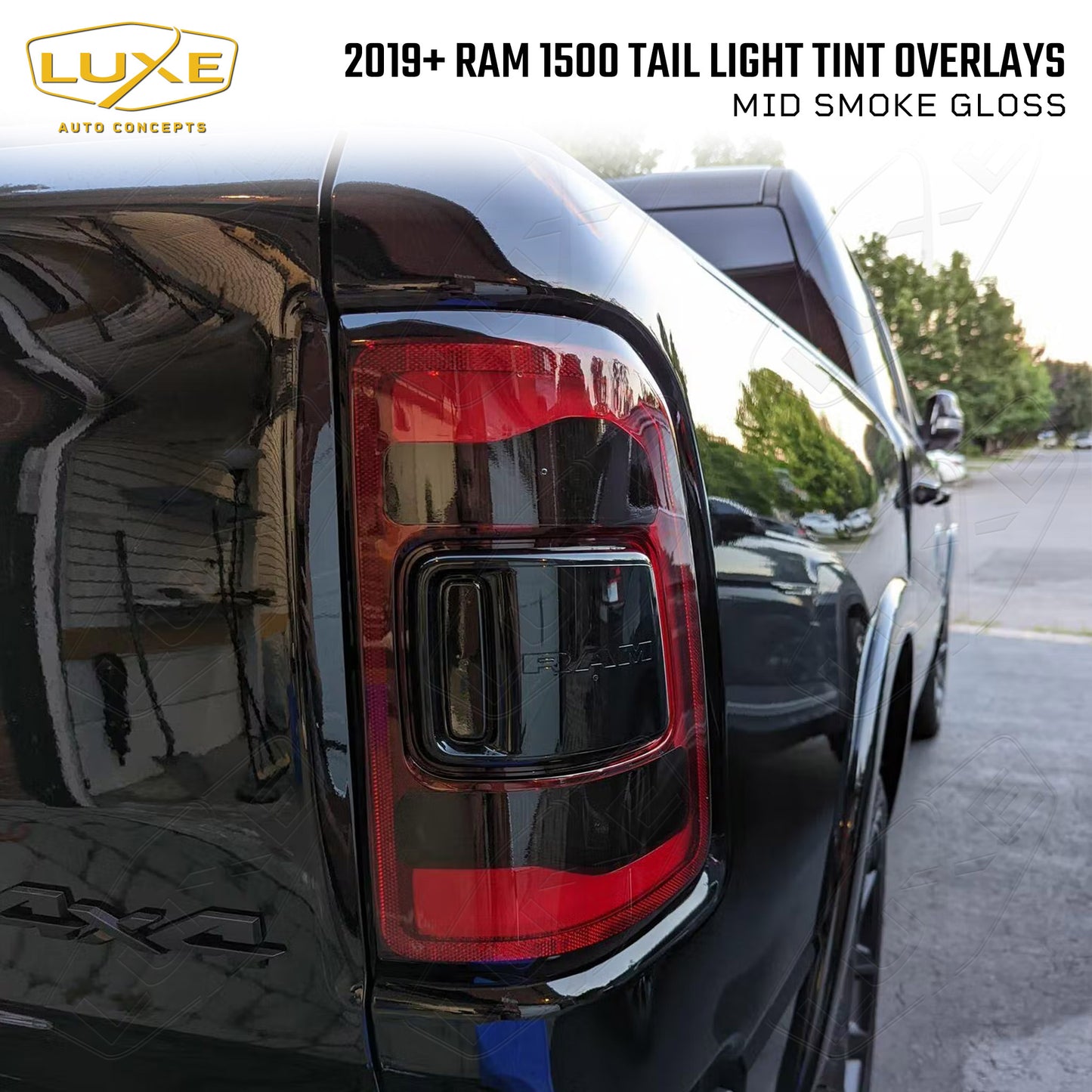 2019+ Dodge Ram 1500 Kit de tinte de luz trasera - Superposiciones