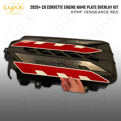 2020+ C8 Corvette Engine Name Plate Overlay Kit