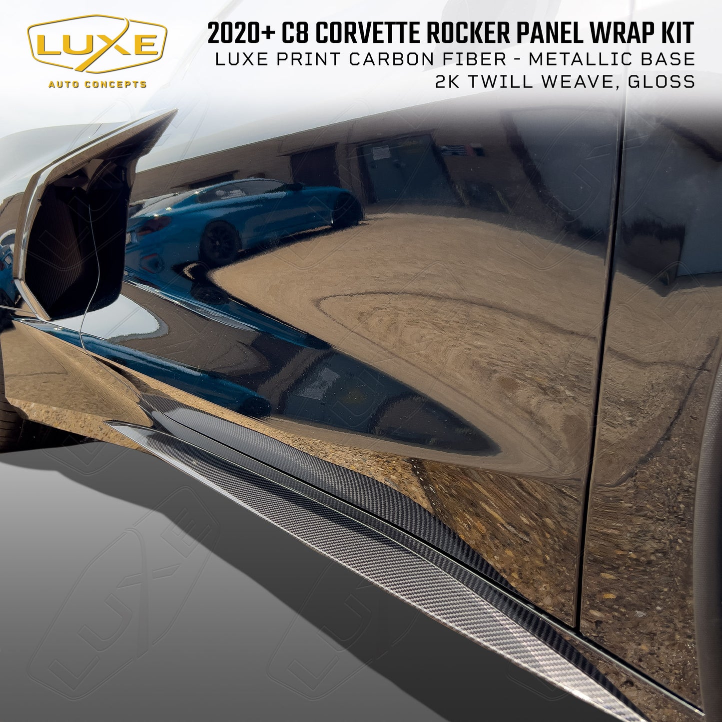 C8 Corvette Rocker Panel Wrap Kit