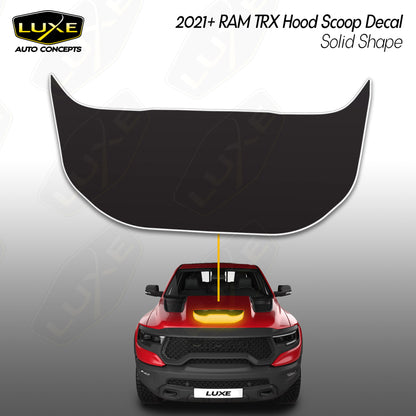 RAM TRX Hood Scoop Decal Kit - Solid