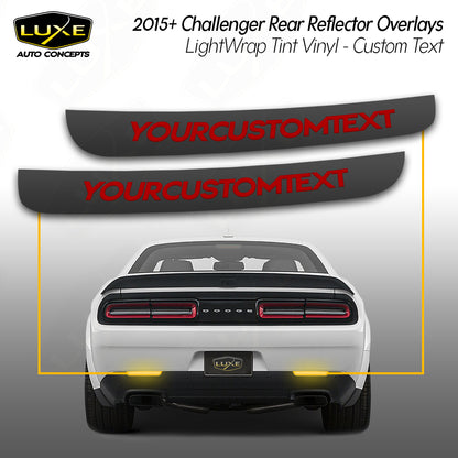 Challenger Rear Reflector Overlays - Custom Text