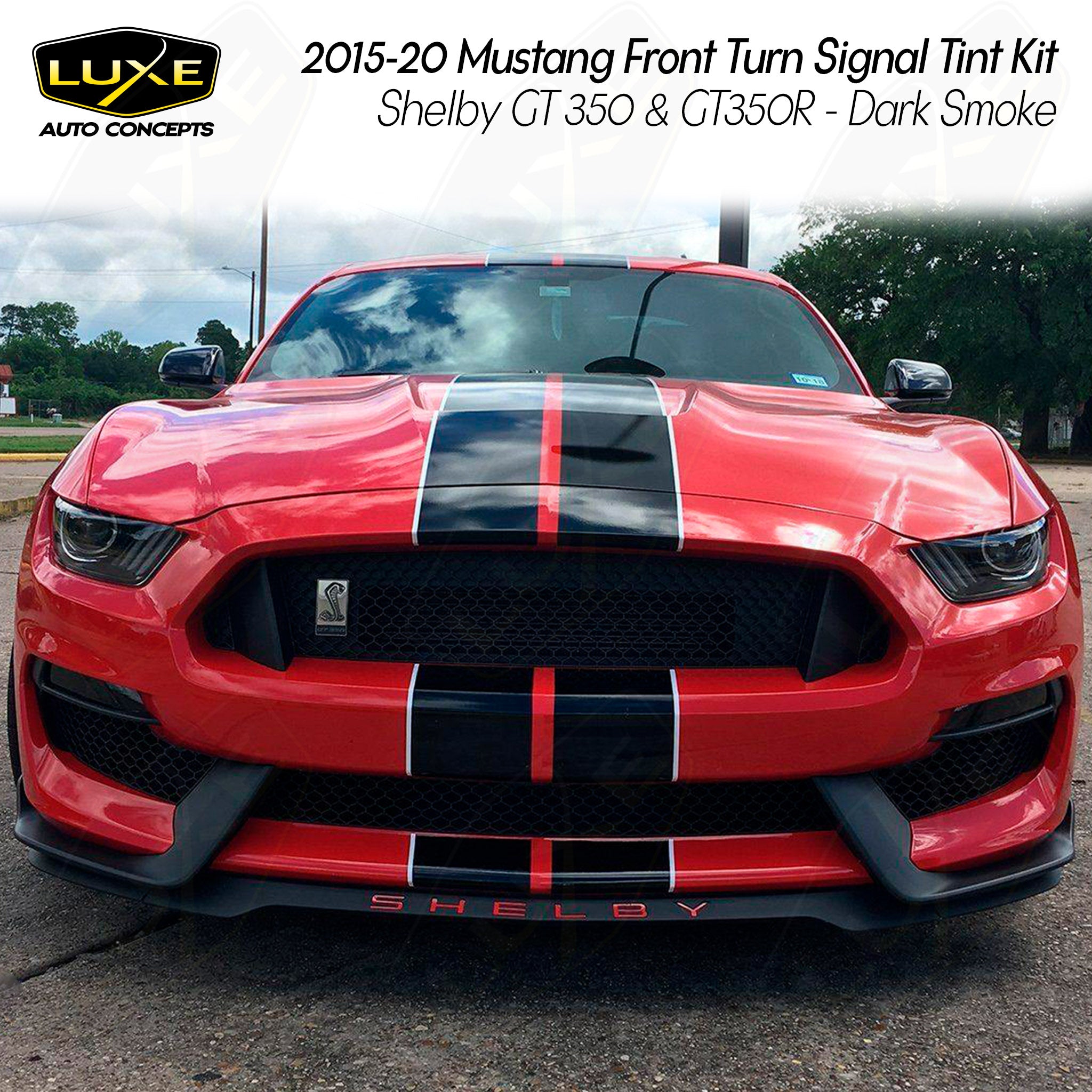 2015-17 Mustang Front Turn Signal Tint Kit (Non-Shelby GT350R/GT