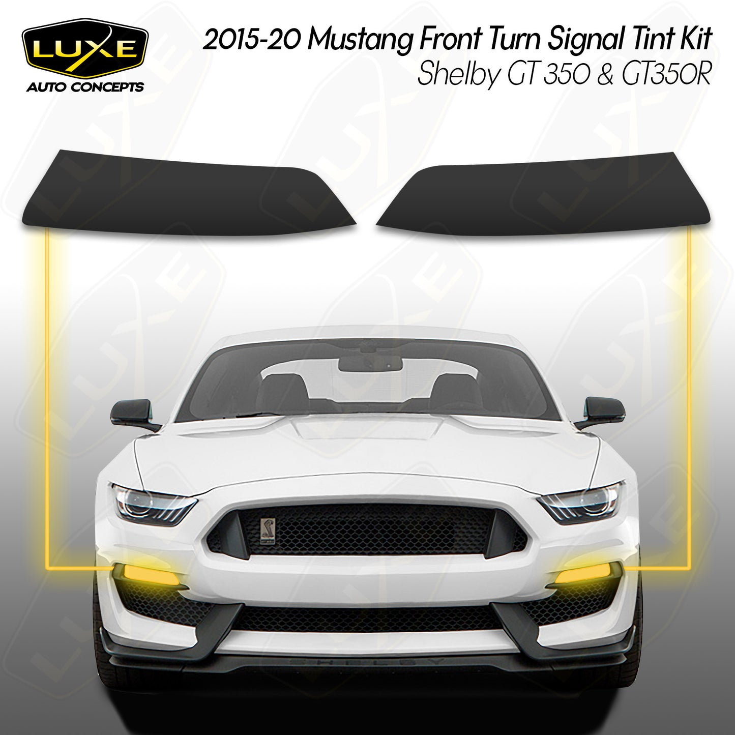 2015-20 Mustang Shelby GT350R/GT 350 Front Turn Signal Tint Kit