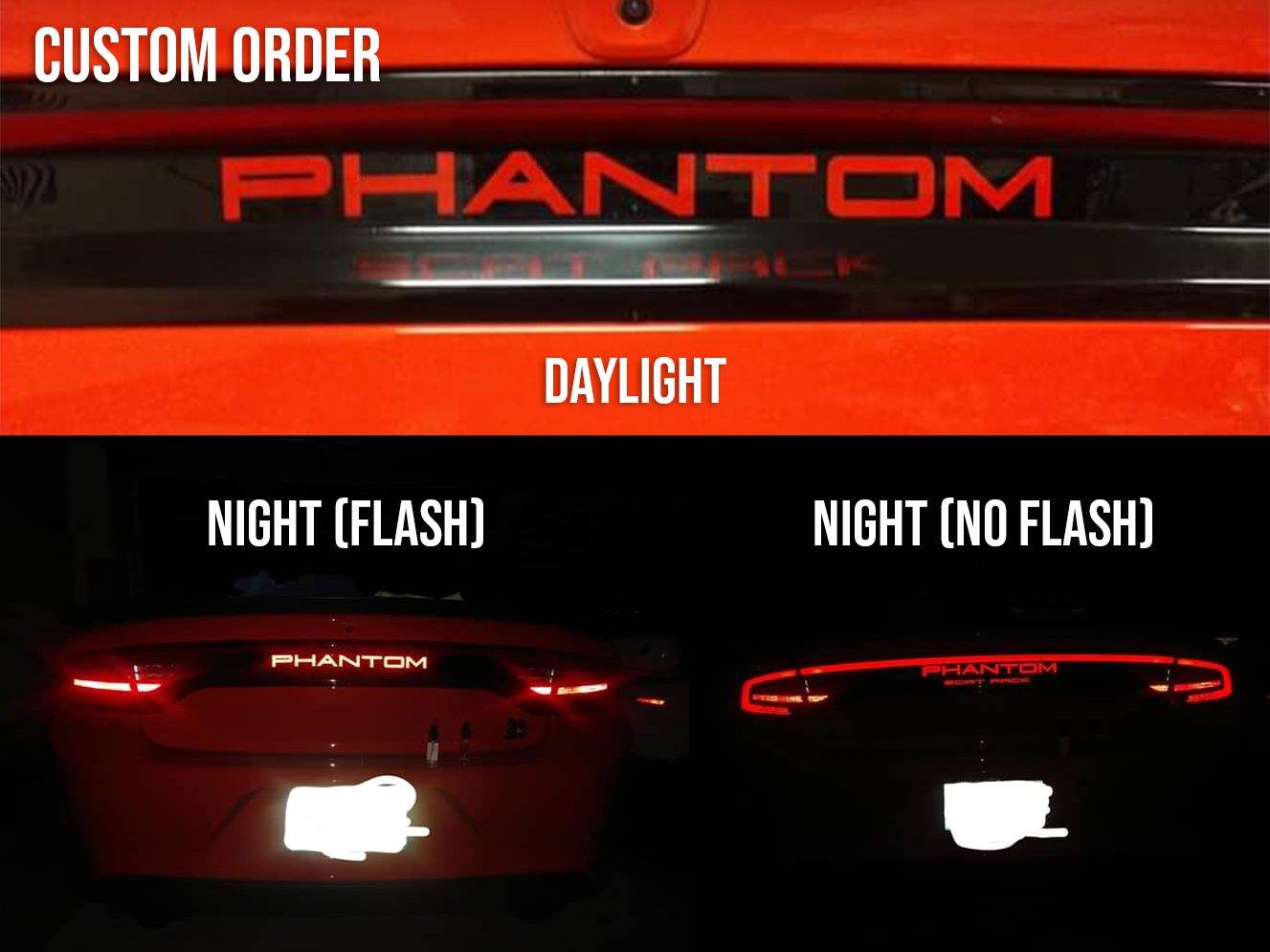 Dodge charger tail lights shop decal