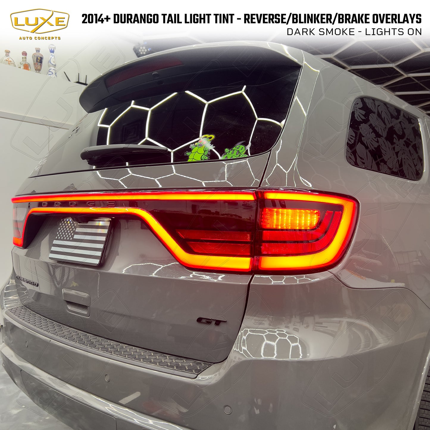 Durango Tail Light Tint Overlays - Reverse/Blinker/Brake Light Kit