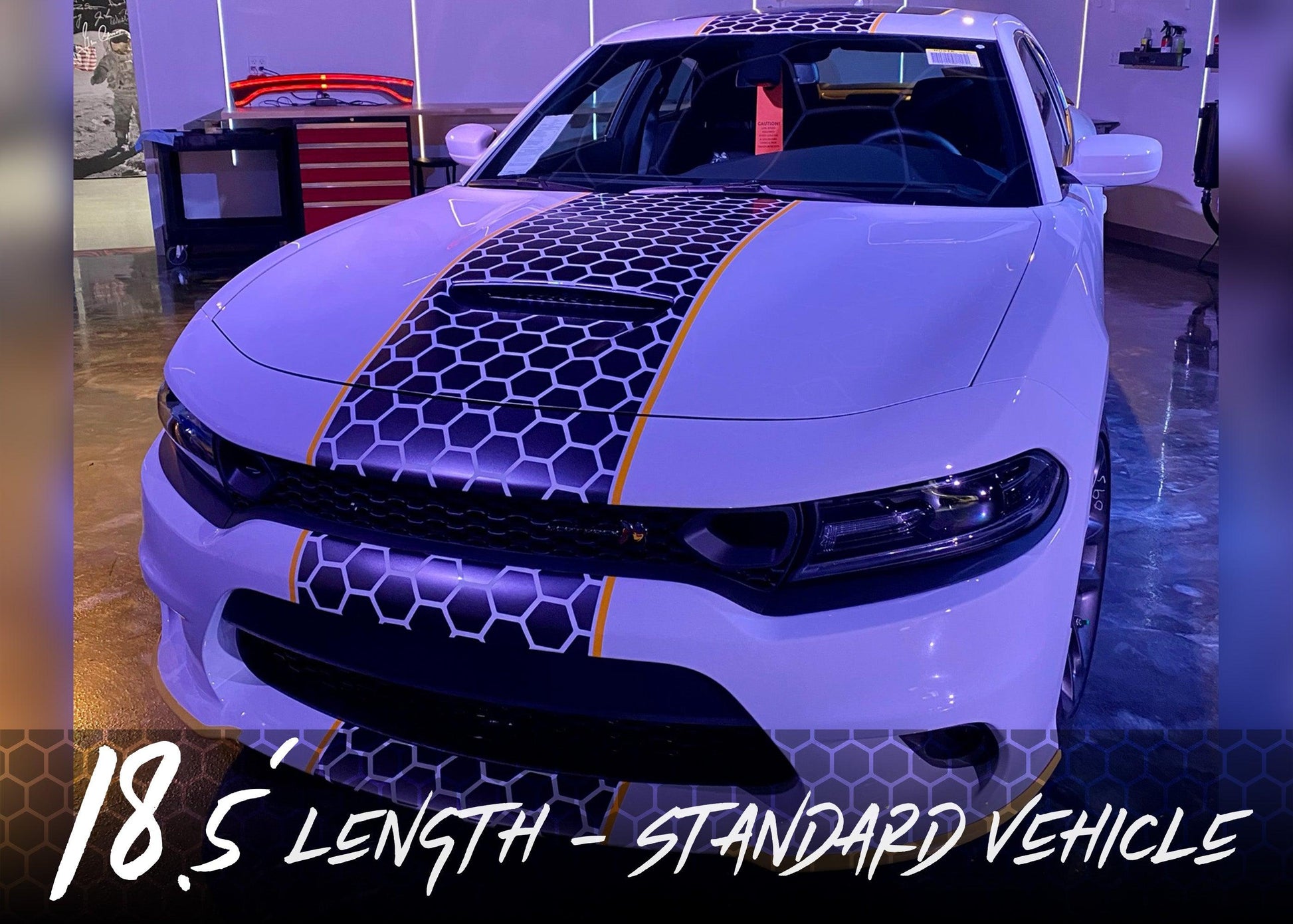 Standard Vehicle Stripe Kit - Single 20" Honeycomb - Luxe Auto Concepts